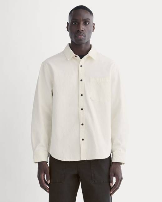 The Canvas Organic Cotton Overshirt | Bone
