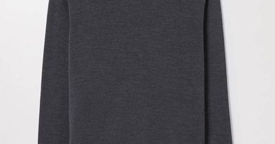 Charcoal Melange Merino Sweater | Fine Wool Crewneck | Asket