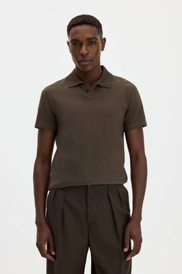 Stretch Cotton Polo T-Shirt