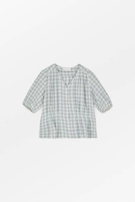 Elvira blouse - Purple/blue check