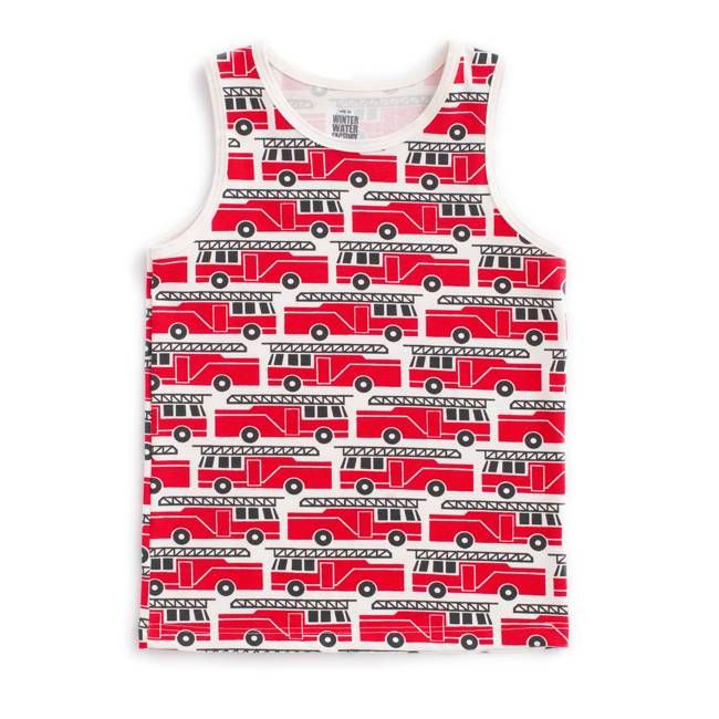 Tank Top - Firetrucks Red