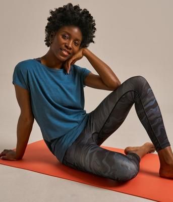 Short Sleeve Slub Bamboo Flow Top