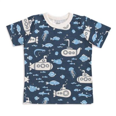 Short Sleeve Tee - Submarines Navy & Blue