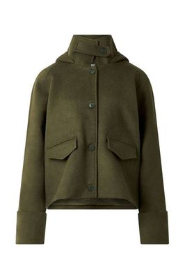 WICKER Recycled Wool Poly Coat - Olive