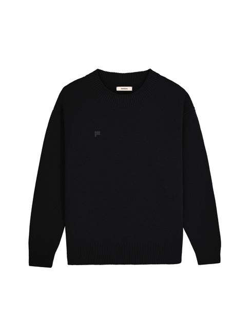 Archive Womens Recycled Cashmere Sweater—black