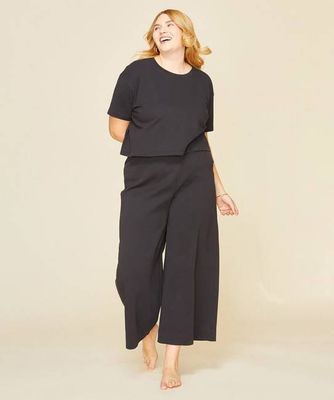 Organic Cotton Wide-Leg Pant