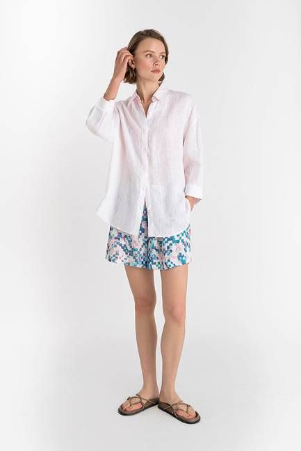Livia Boyfriend Shirt SS25 - Linen