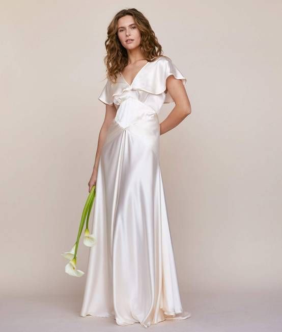 The Britta Dress | Pearl Silk