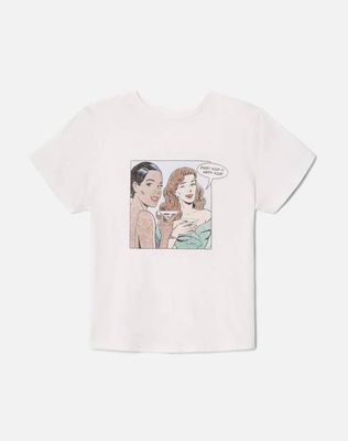 Classic "Happy Hour" Tee - Vintage White