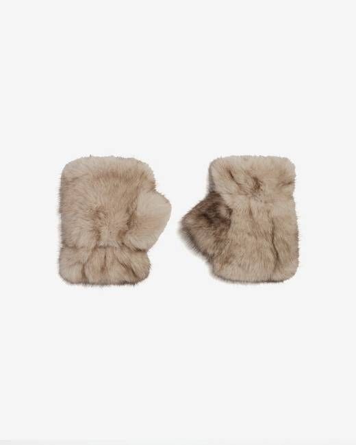 Apparis Ariel Mink Fingerless Gloves
