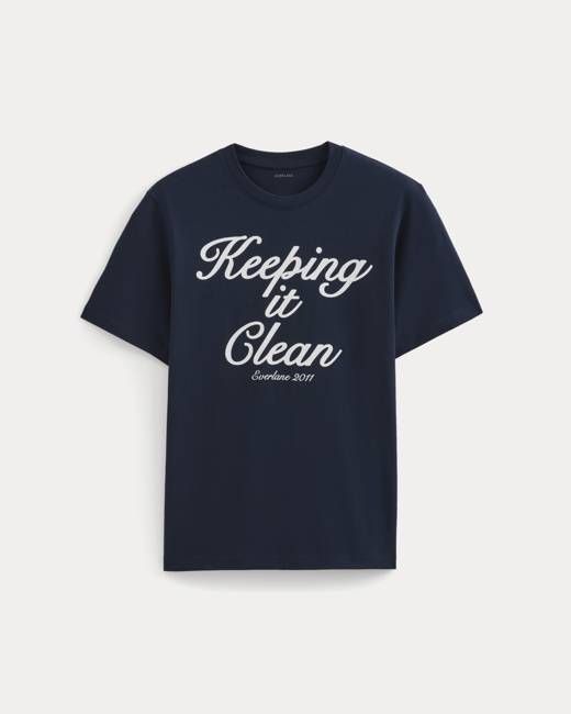 Script Logo Tee | Navy