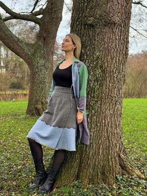 NEW! Himalayan Mist Wool Lungi Wrap Skirt Aranya