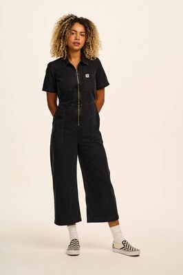 Ragan - Denim Jumpsuit in Black Wash