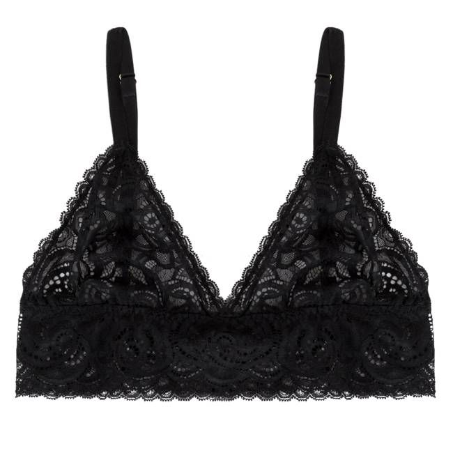 Simplicité Bralette - Black geometric lace