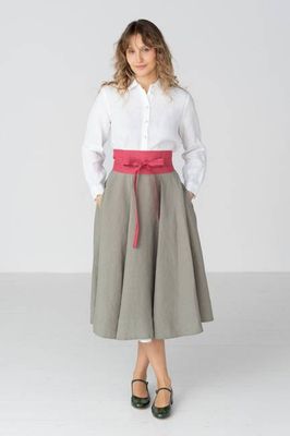 Ribbon – Adjustable Linen Waist Wrap