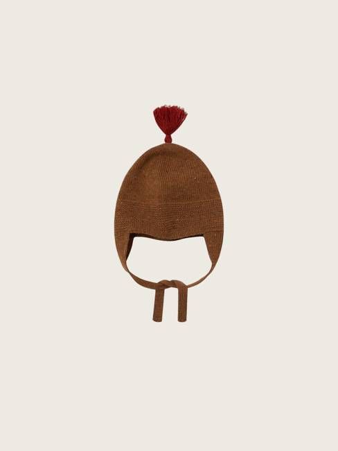 Chestnut Contrast Tassel Hat