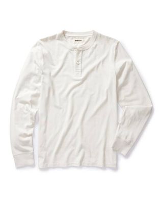 The Organic Cotton Henley in Vintage White