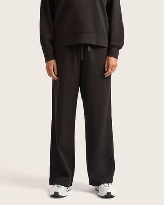 Bamboo CloudKnit Women's Straight Leg Sweat Pants - Black