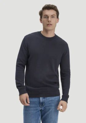 Knitted sweater regular made of pure organic cotton