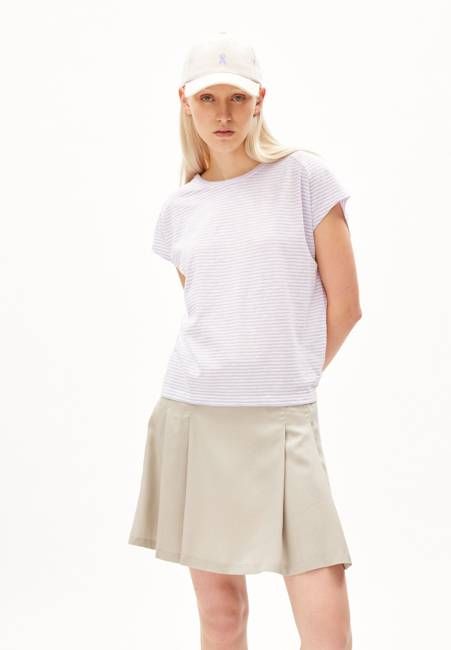 ONELIAA LOVELY STRIPES T-SHIRT | lavender light-oatmilk