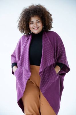 JULAHAS+ Wool Kimono Warm Plum