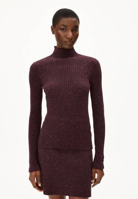 ALAANIA TWEED| dark cranberry