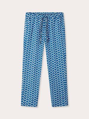 Men's Elephant Palace Blue Eleuthera Linen Trousers
