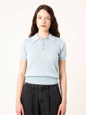 POLO DE MUJER FLORINDA AZUL CIELO