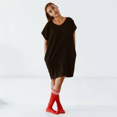 Jurk - gerecycled katoen - zwart