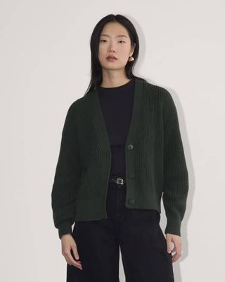 The Boxy Cardigan in Everyday Cotton | Scarab