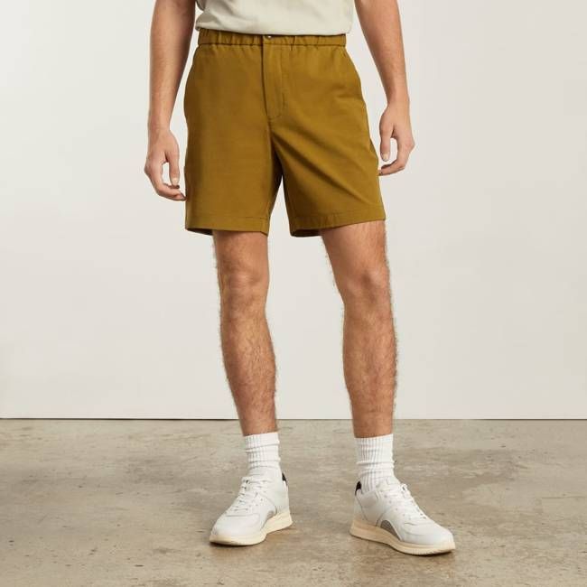 The Pull-On Performance Chino Short | Olive