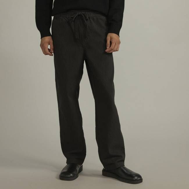 The Canvas Organic Cotton Drawstring Pant | Black
