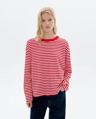 Striped long-sleeve Emily R t-shirt