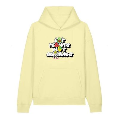 Eat Plants Not Animals Deluxe Relaxed Hoodie - Lemonade
