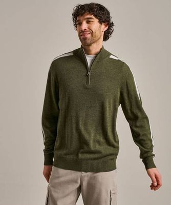 Slim Fit Quarter Zip Knitted Jumper