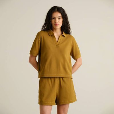 DEDICATED - Top Nykil Waffle Bronze Yellow