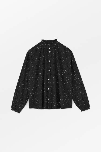 Hannah shirt - Black/White dot