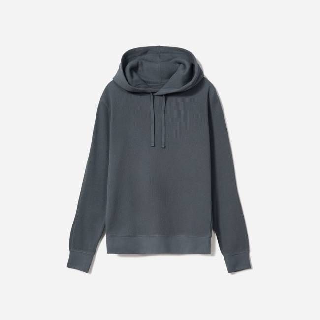 The Waffle-Knit Hoodie | Slate