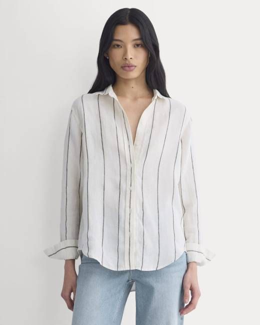 The Must-Have Shirt in Linen | Gardenia/Meteorite