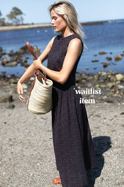 Studio Boxy Top - Midnight Eyelet