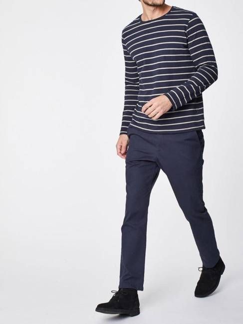 Filip Hemp Long Sleeve Striped Top