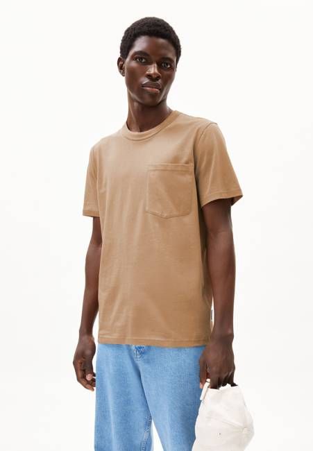 MAARKOS POCKET T-SHIRT | pale umber