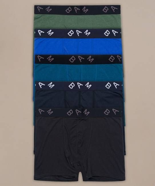 Regular Fitted Air Bamboo Boxers - 5 Pack