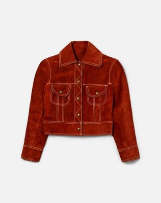 70s Suede Crop Jacket- #16