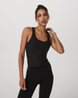 Energy Racerback Tank – Women's Black Fitness Tank Top – Tanks – Vuori