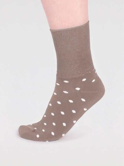 Amara Organic Cotton Spot Walker Socks - Olive Green