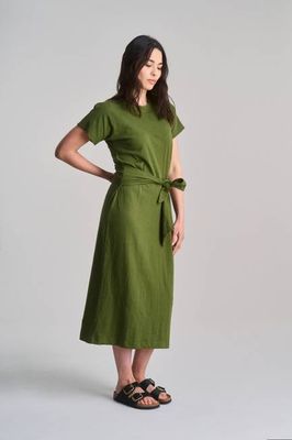 FONDA - Organic Cotton Dress - Green