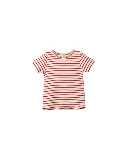 Stripe Tee - Red/Natural