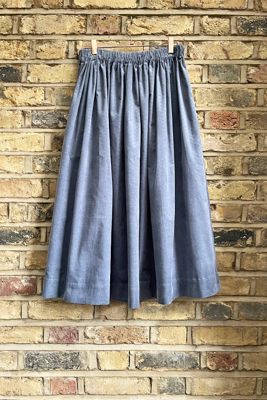Tina Corduroy Midi Skirt Sea Mist