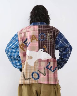 Grußhemd LS - Peace And Love